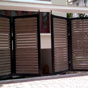 Cổng sắt 4 cánh đẹp